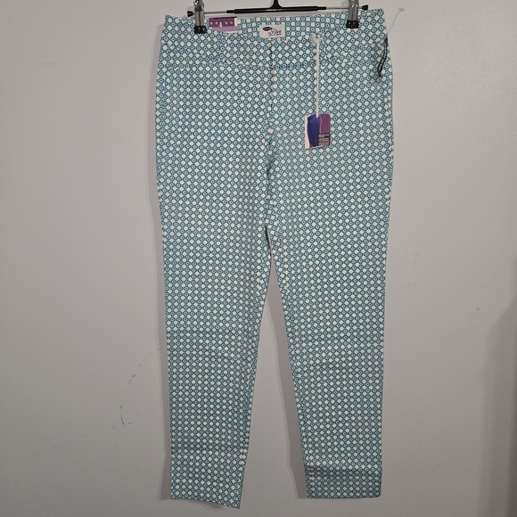 P#33 Old Navy The Diva Size 4 Chic Geometric Patterned Pants - Picture 1 of 8